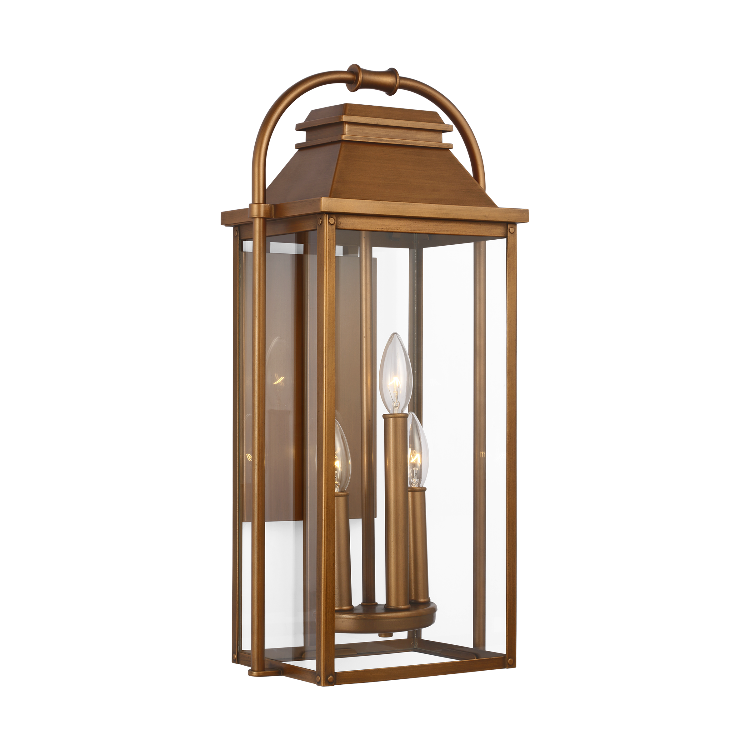 Wellsworth Medium Wall Lantern Natural Copper