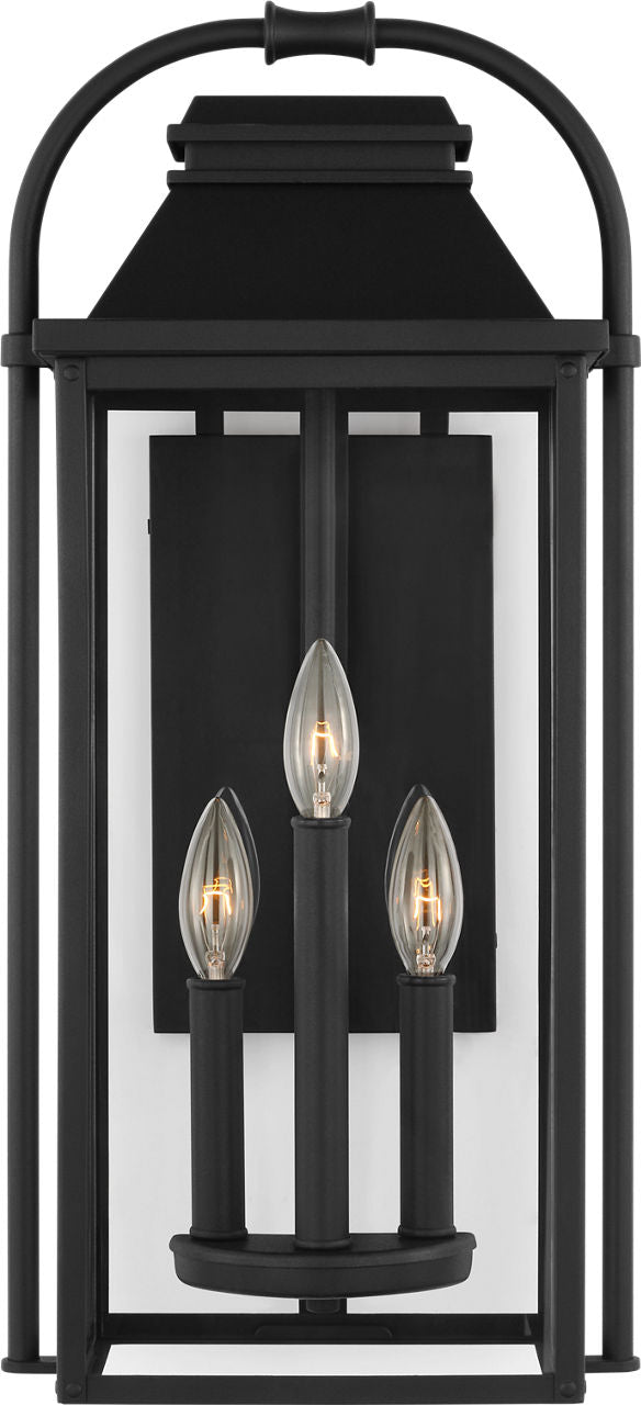 Wellsworth Medium Lantern Textured Black