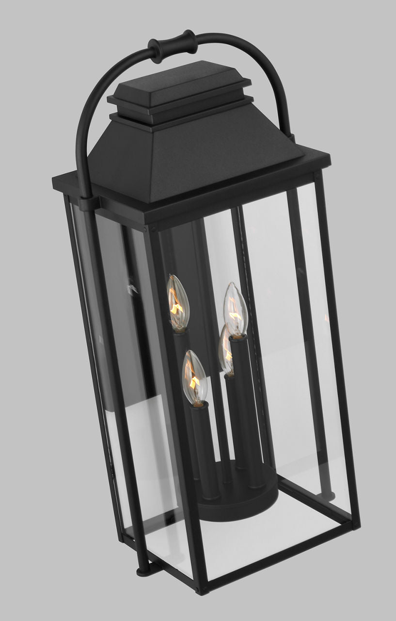 Wellsworth Large Lantern Textured Black