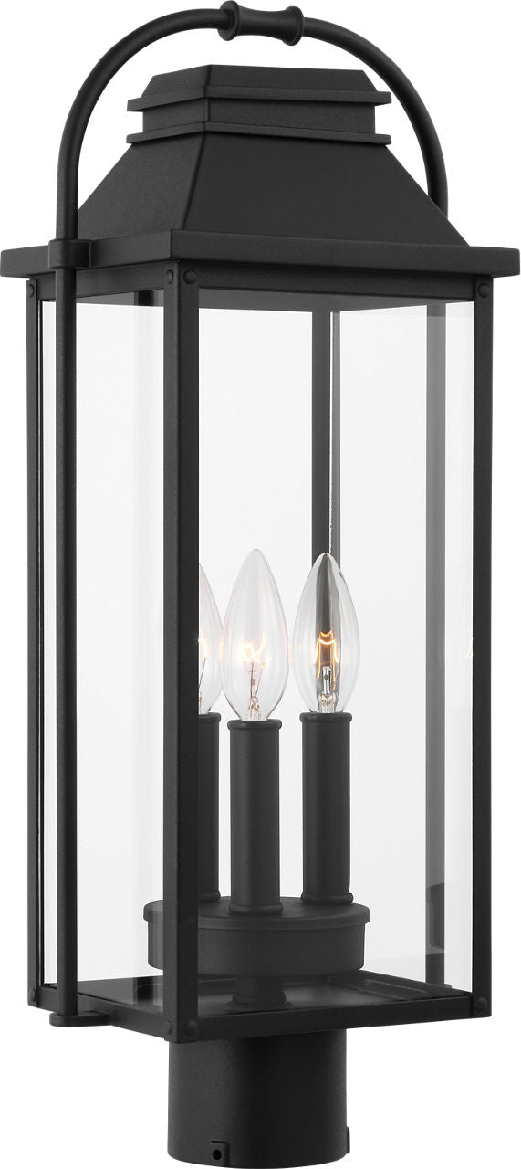 Wellsworth Post Lantern Textured Black