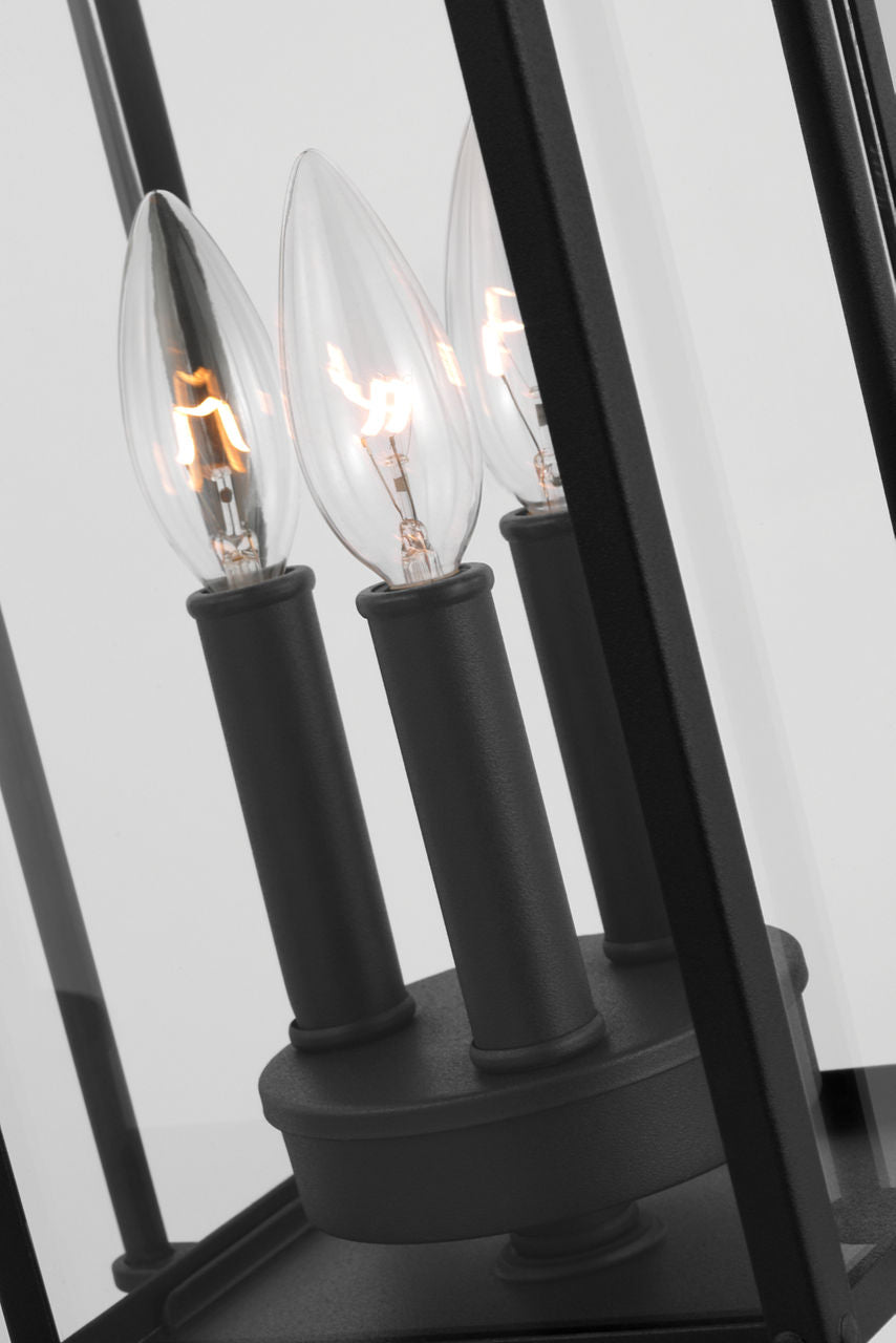 Wellsworth Post Lantern Textured Black