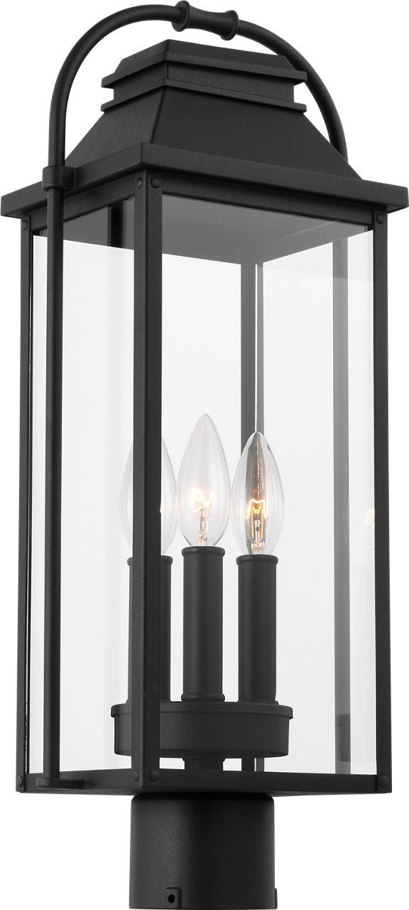 Wellsworth Post Lantern Textured Black