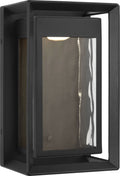 Urbandale Small LED Lantern | Textured Black Bulbs Included