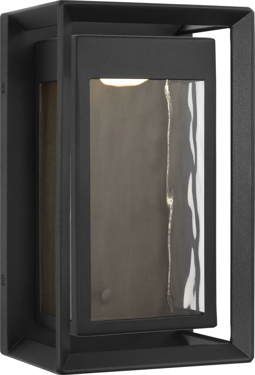 Urbandale Small LED Lantern | Textured Black Bulbs Included