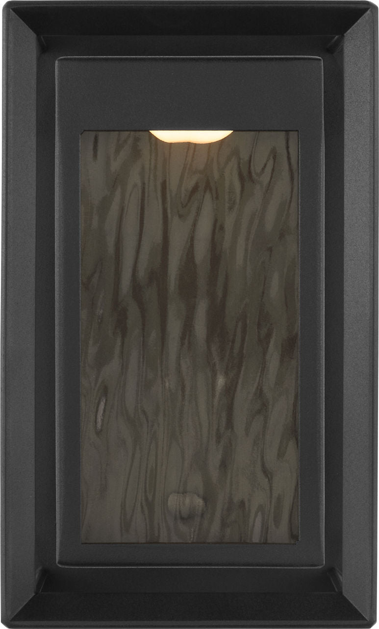 Urbandale Small LED Lantern | Textured Black Bulbs Included