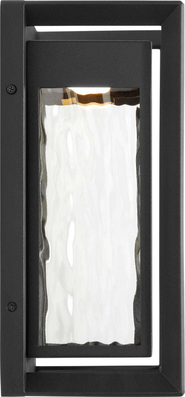 Urbandale Small LED Lantern | Textured Black Bulbs Included
