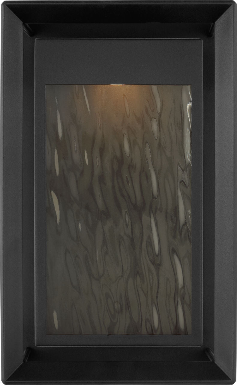Urbandale Medium LED Lantern | Textured Black Bulbs Included