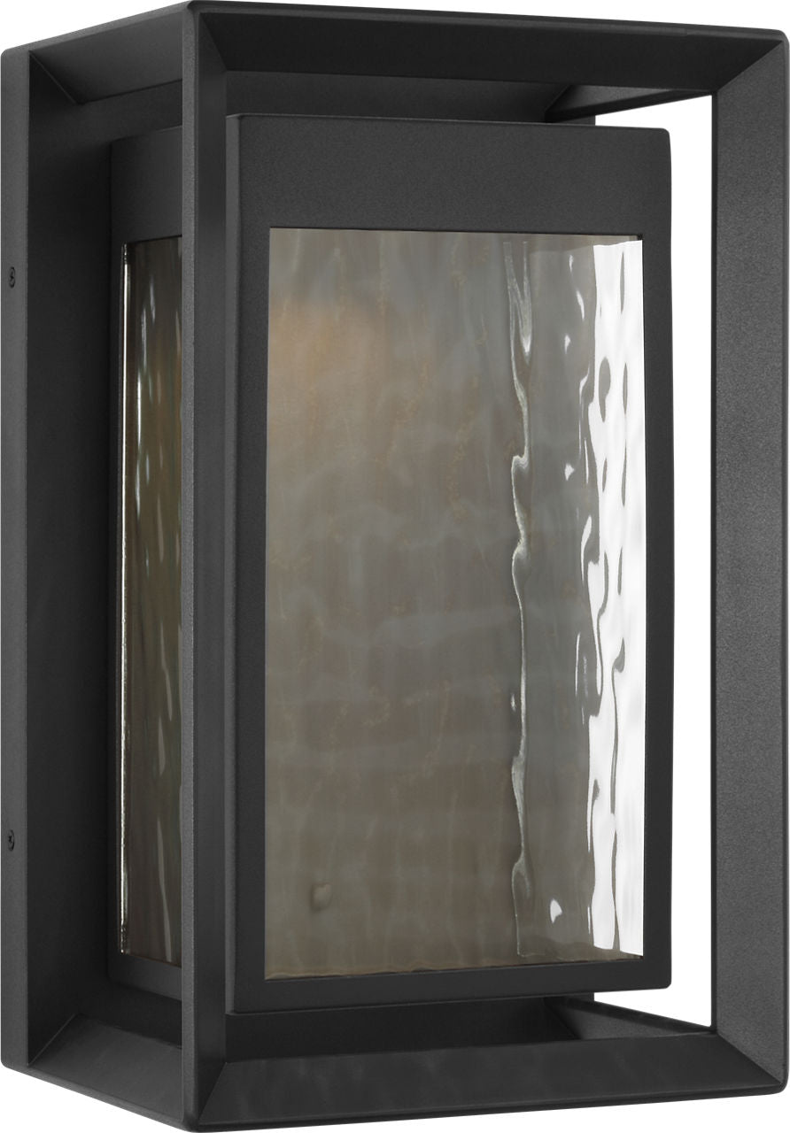 Urbandale Large LED Lantern | Textured Black Bulbs Included