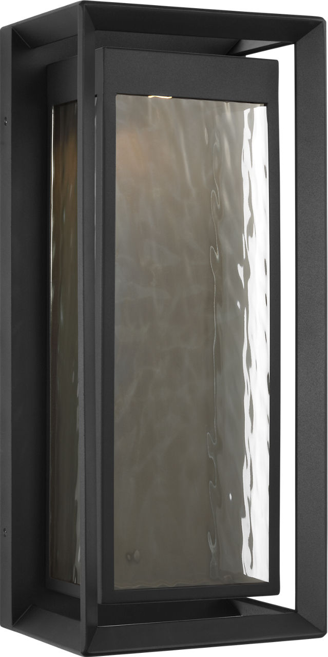 Urbandale Extra Large LED Lantern | Textured Black Bulbs Included