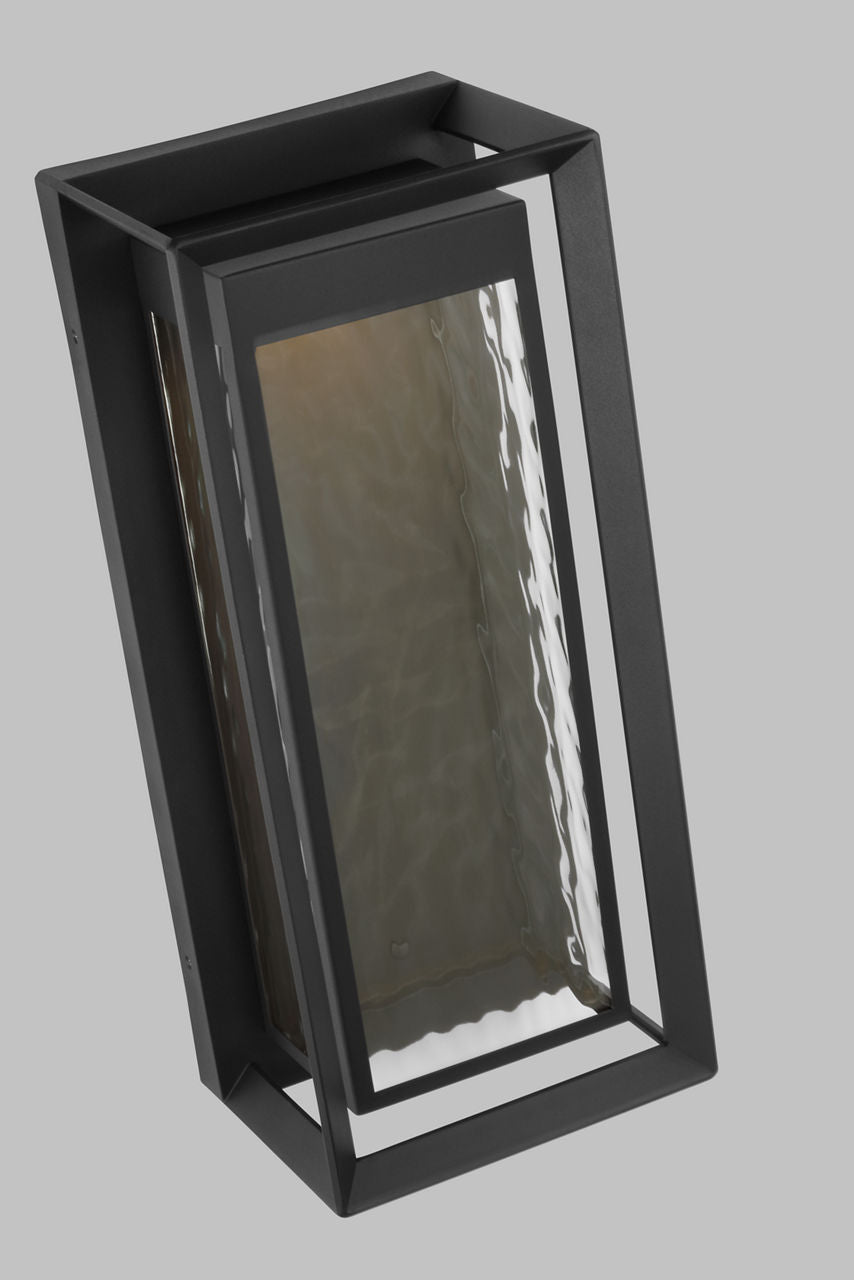 Urbandale Extra Large LED Lantern | Textured Black Bulbs Included