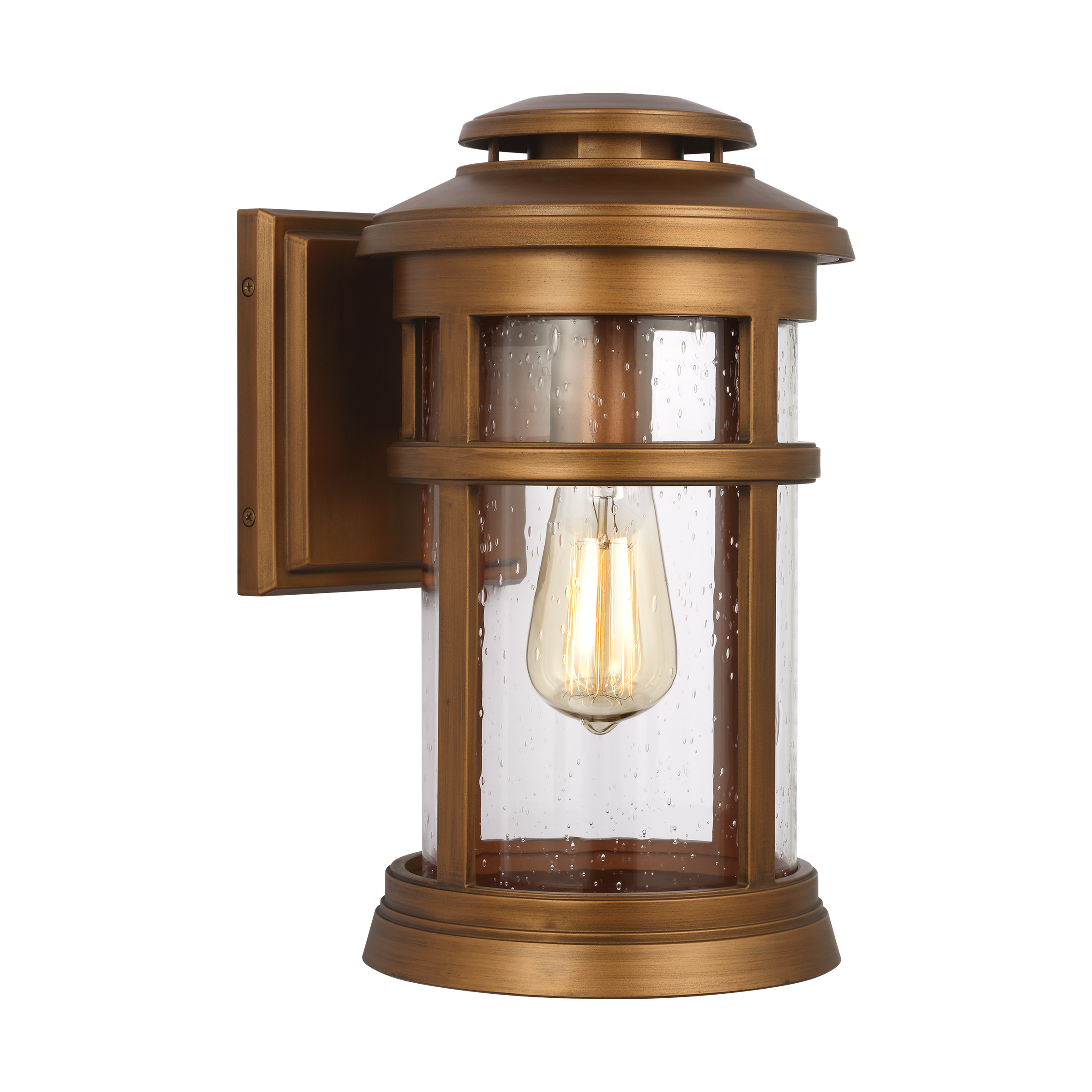 Newport Small Wall Lantern Natural Copper
