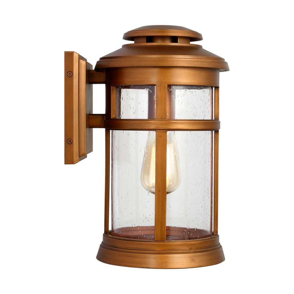 Newport Small Wall Lantern Natural Copper