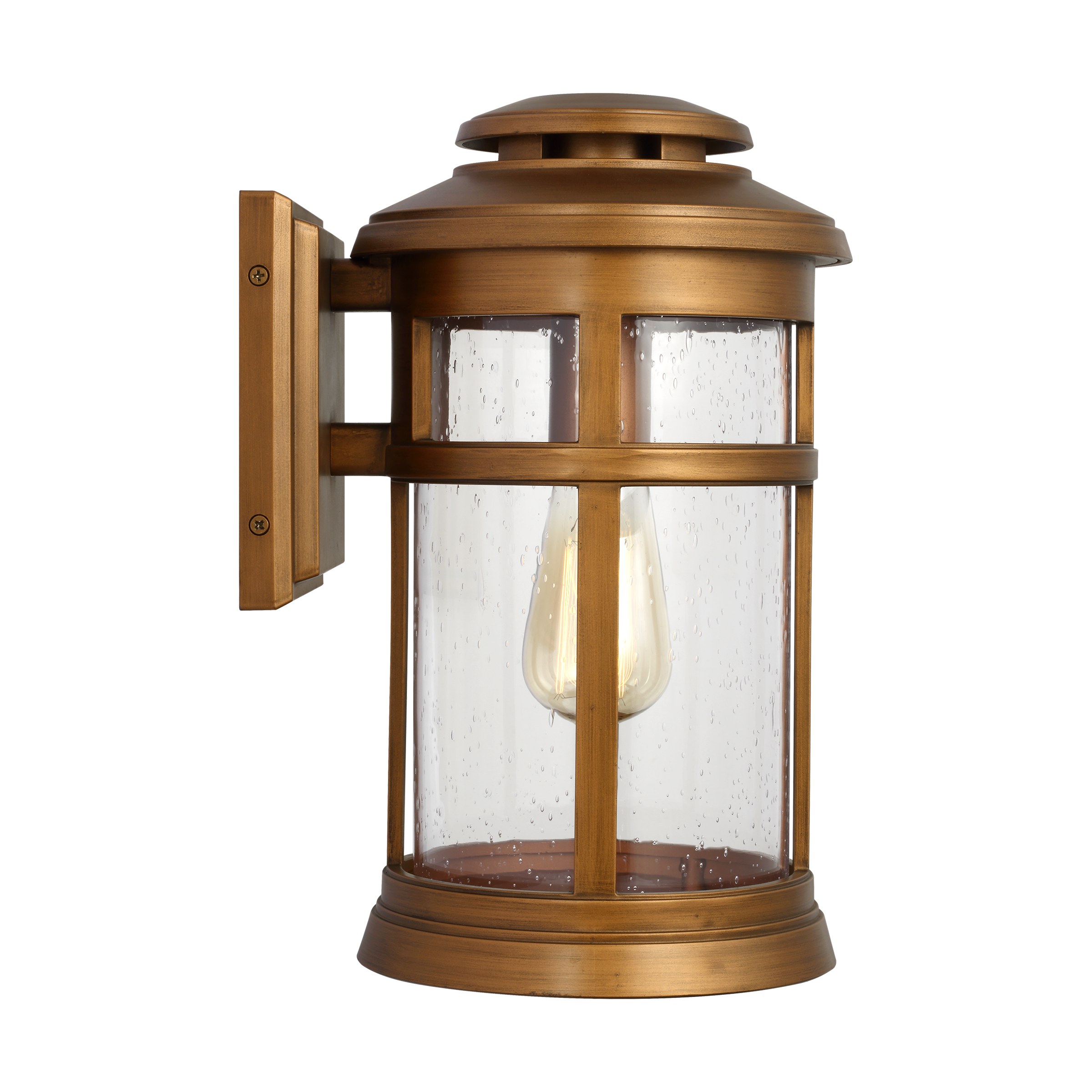 Newport Small Wall Lantern Natural Copper