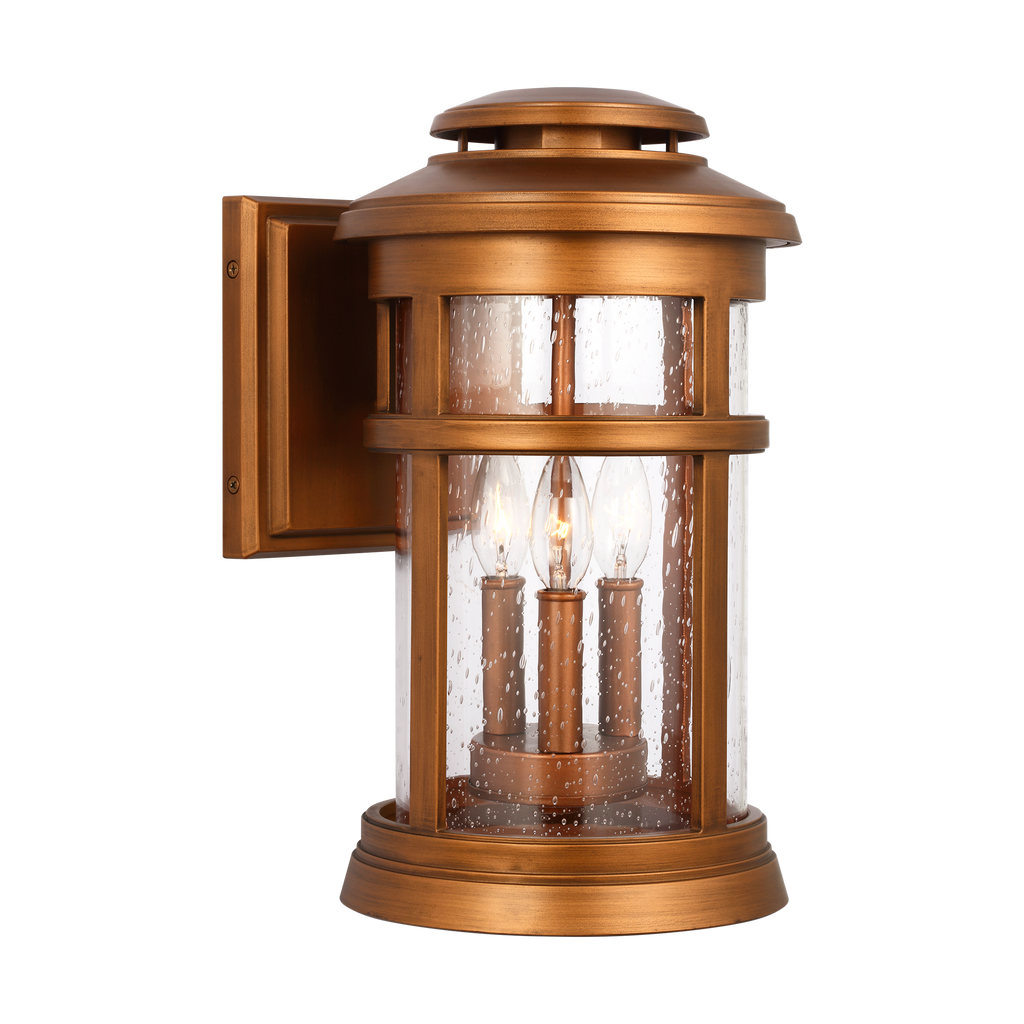Newport Medium Wall Lantern Natural Copper