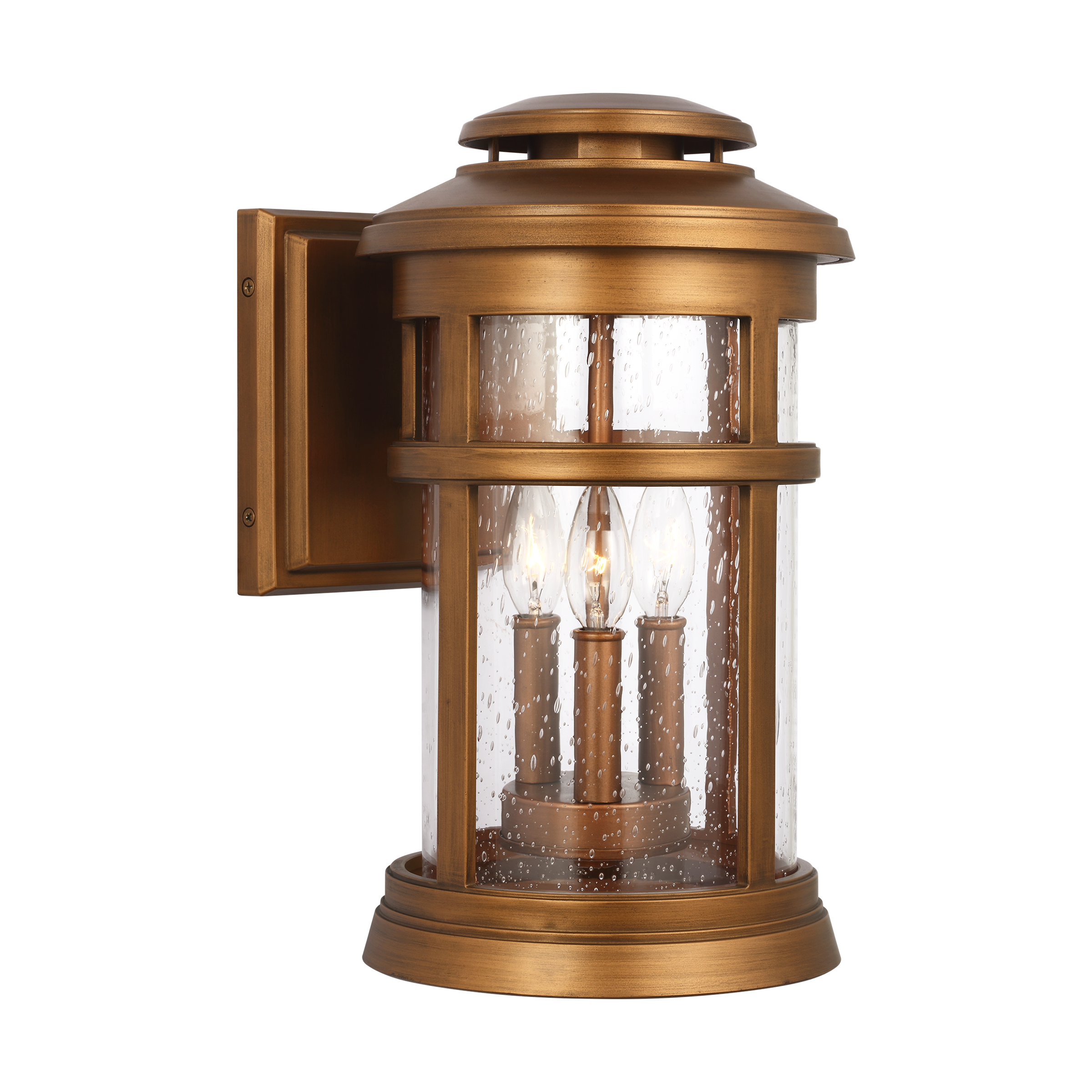 Newport Medium Wall Lantern Natural Copper