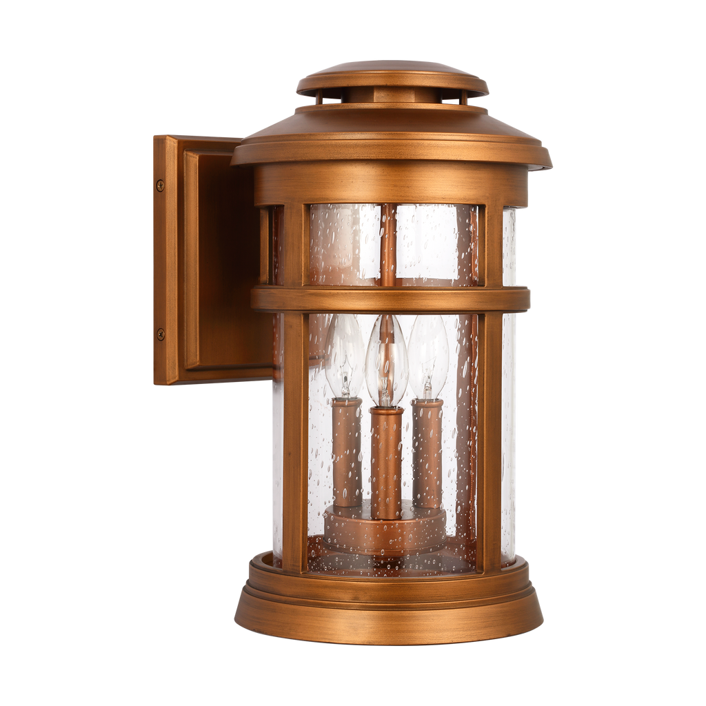 Newport Medium Wall Lantern Natural Copper