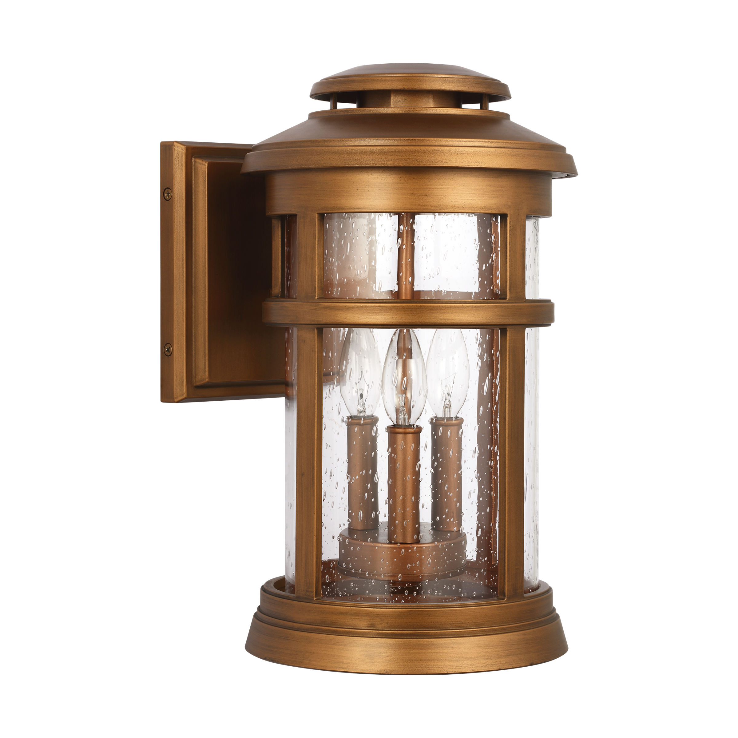Newport Medium Wall Lantern Natural Copper