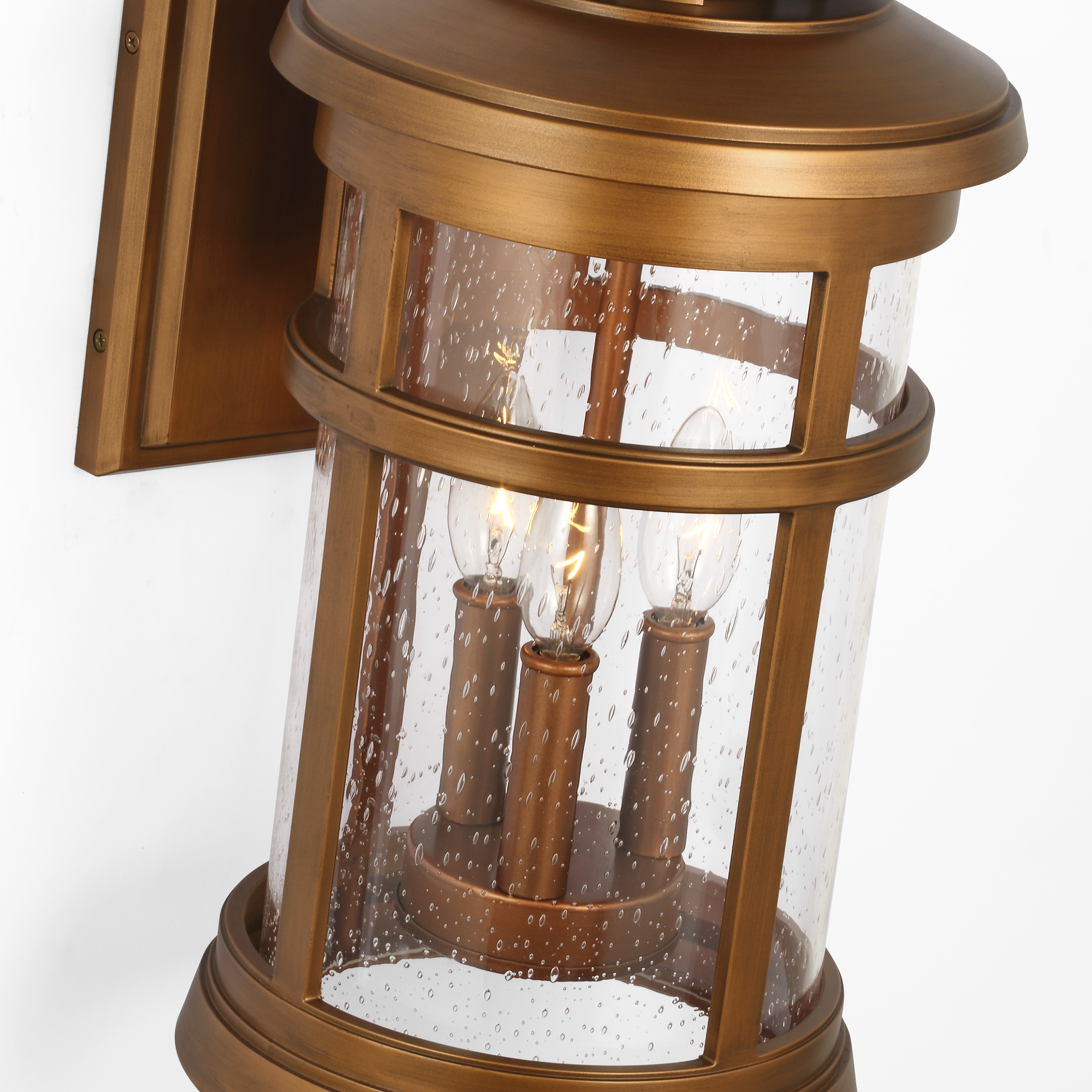 Newport Medium Wall Lantern Natural Copper