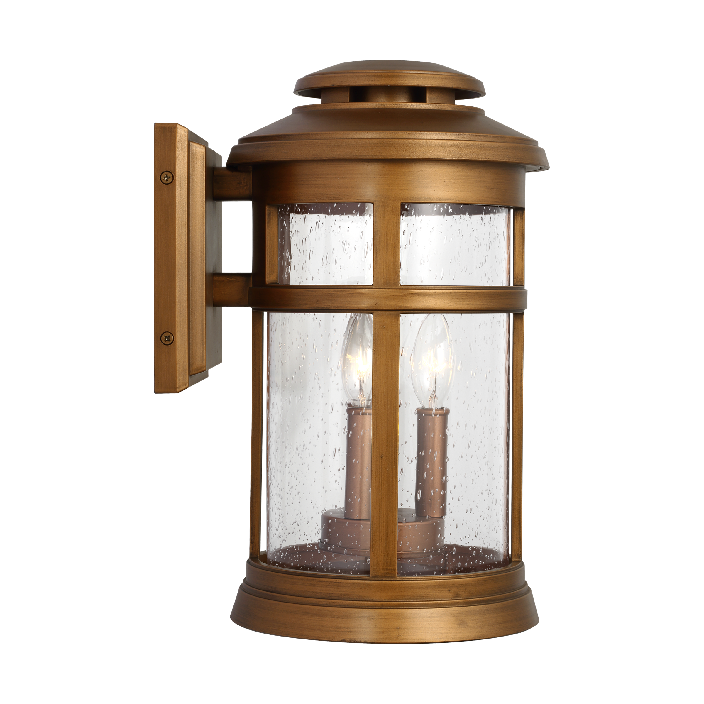 Newport Medium Wall Lantern Natural Copper