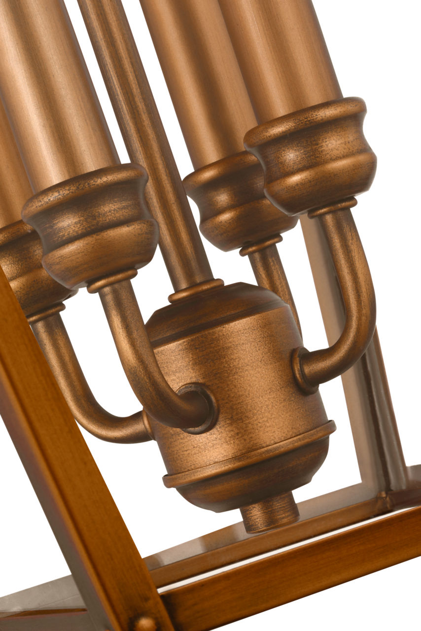 Galena Large Wall Lantern Natural Copper