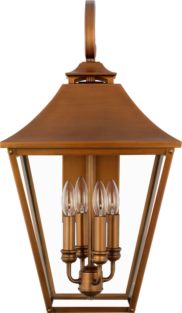 Galena Large Wall Lantern Natural Copper