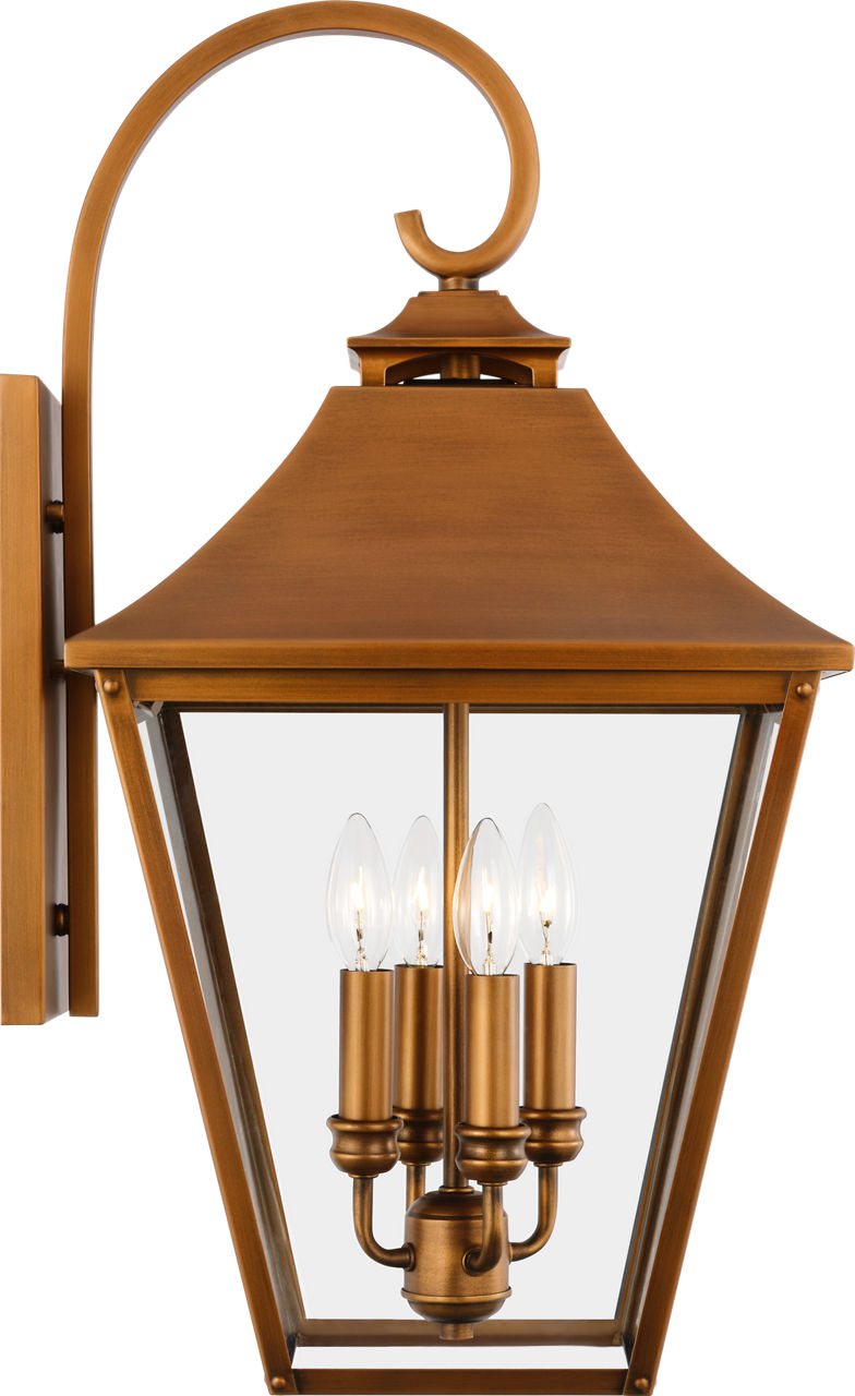 Galena Large Wall Lantern Natural Copper