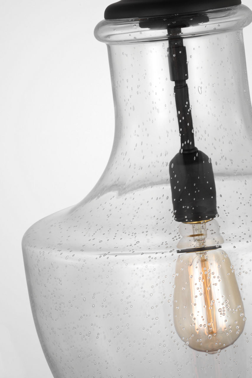 Baylor One Light Pendant | Midnight Black