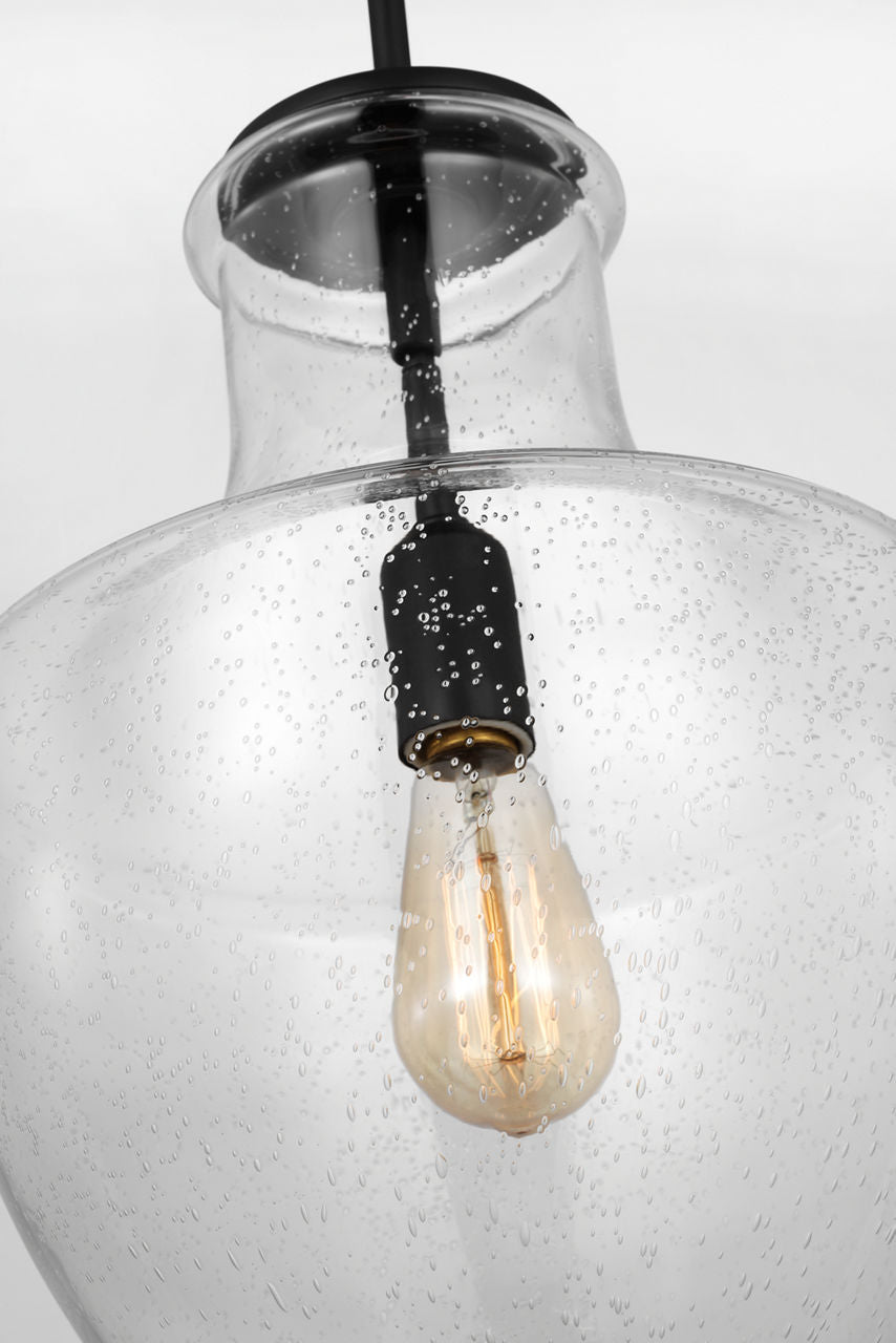 Baylor One Light Pendant | Midnight Black