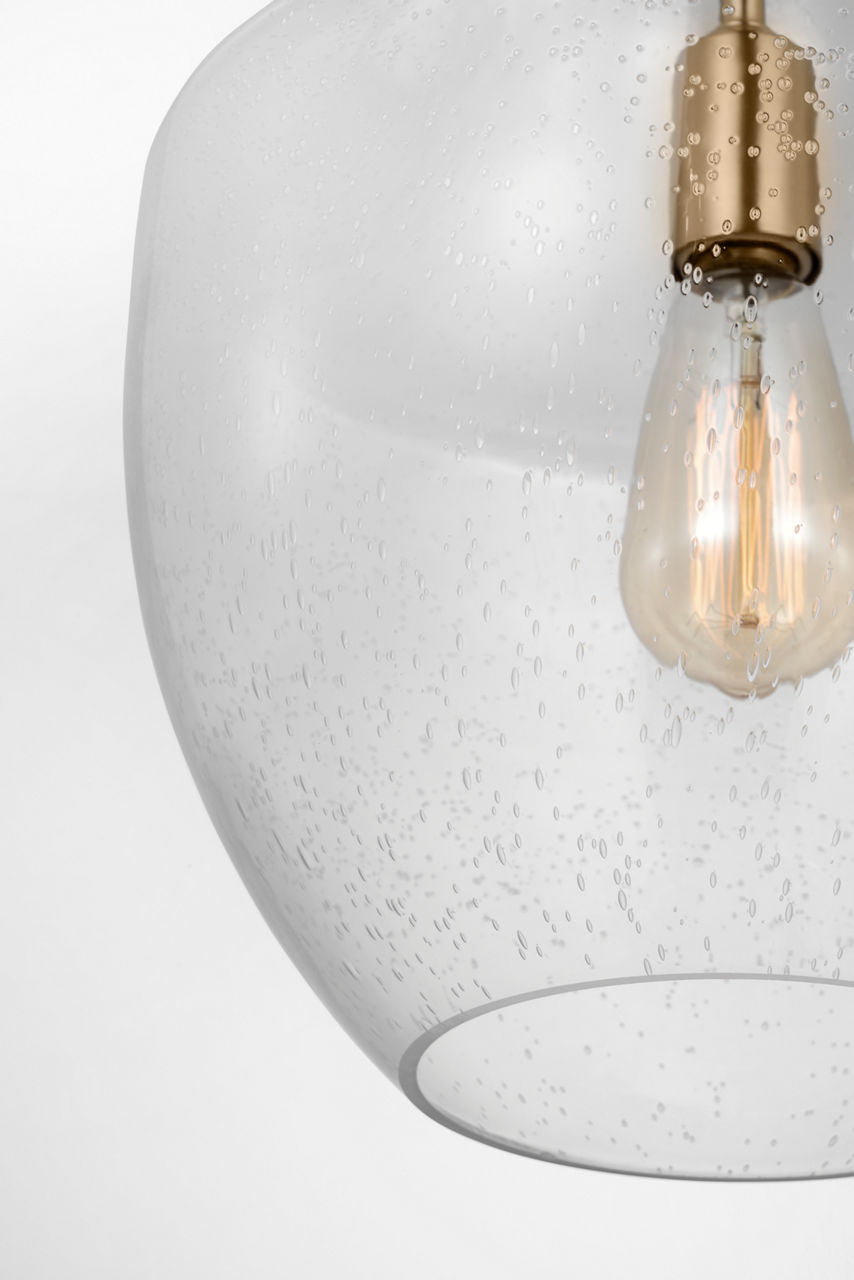 Baylor One Light Pendant | Satin Brass