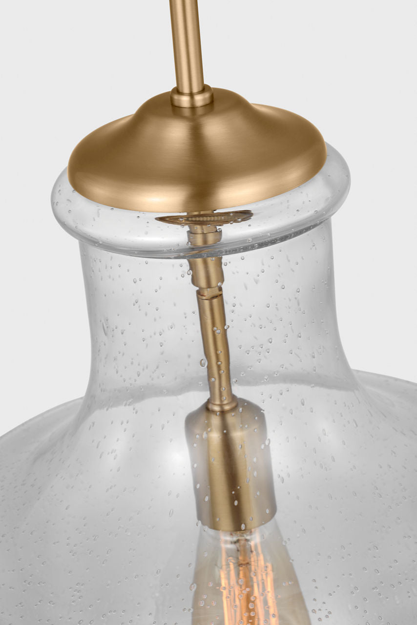 Baylor One Light Pendant | Satin Brass
