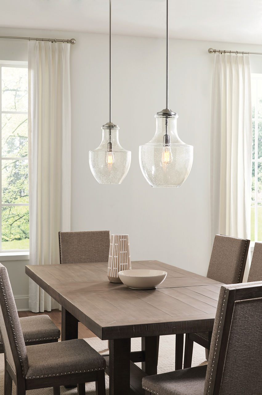 Baylor One Light Pendant | Satin Nickel