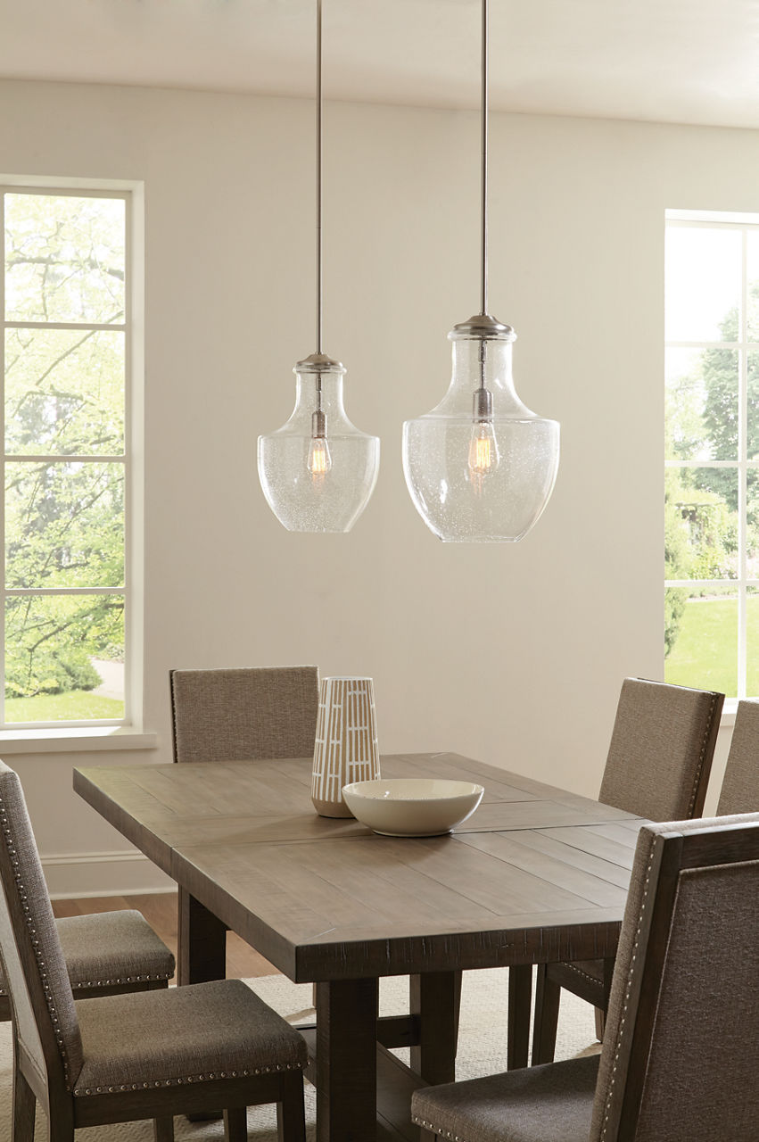 Baylor One Light Pendant | Satin Nickel