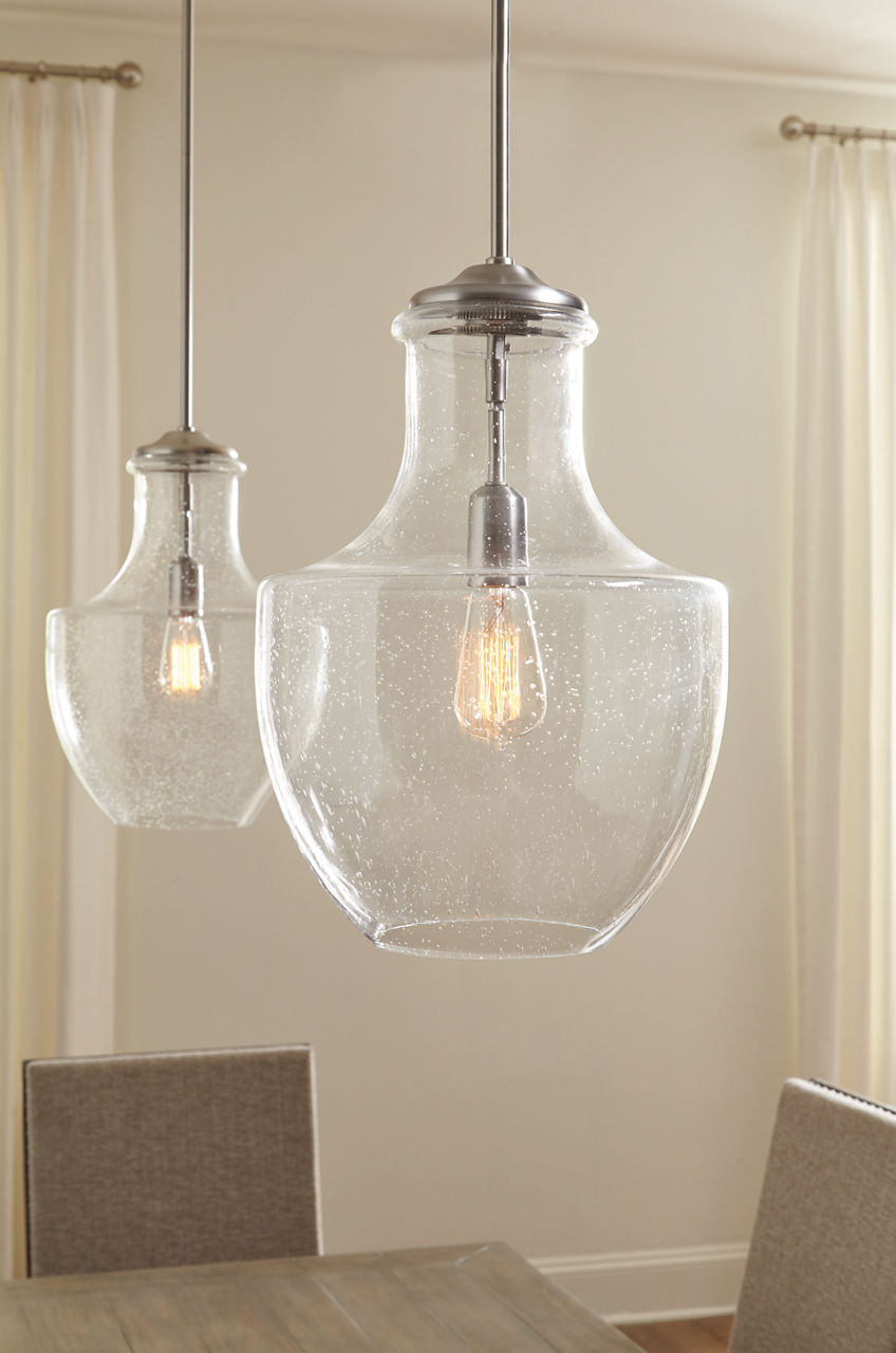 Baylor One Light Pendant | Satin Nickel