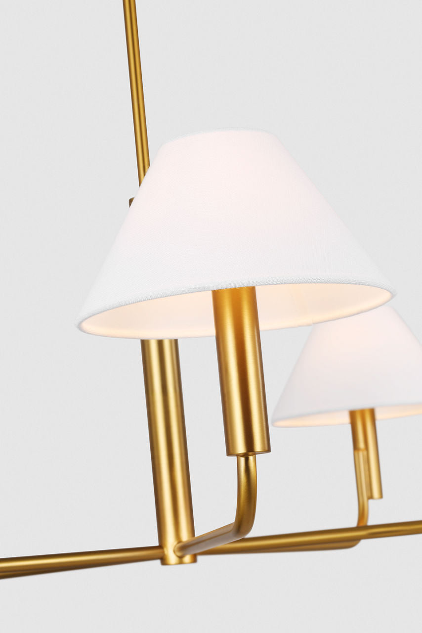 Colfax Large Chandelier Burnished Brass