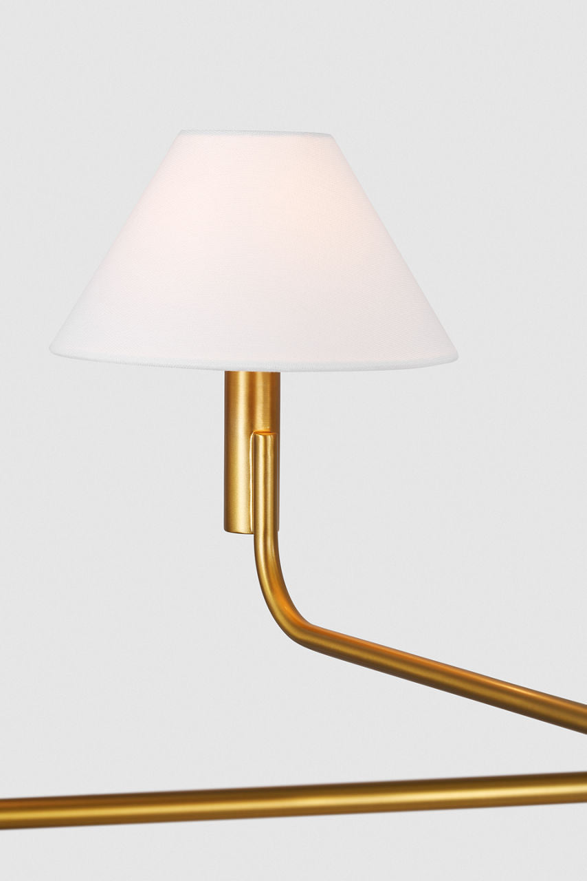 Colfax Large Chandelier Burnished Brass