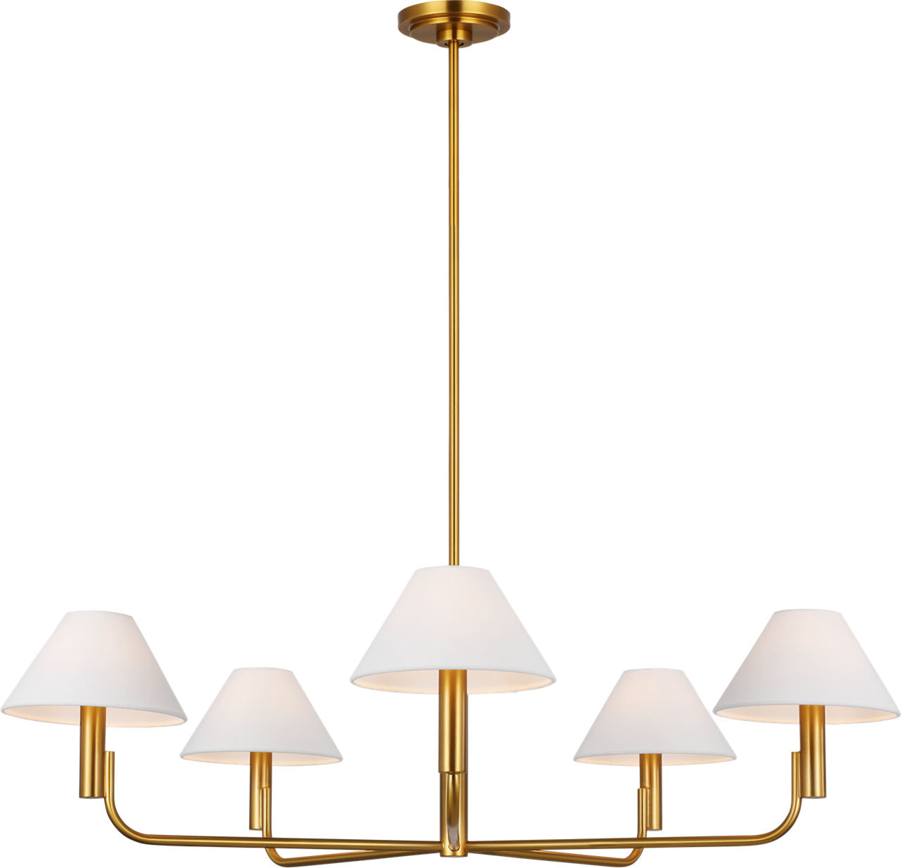 Colfax Large Chandelier Burnished Brass
