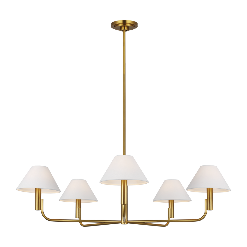 Colfax Large Chandelier Burnished Brass