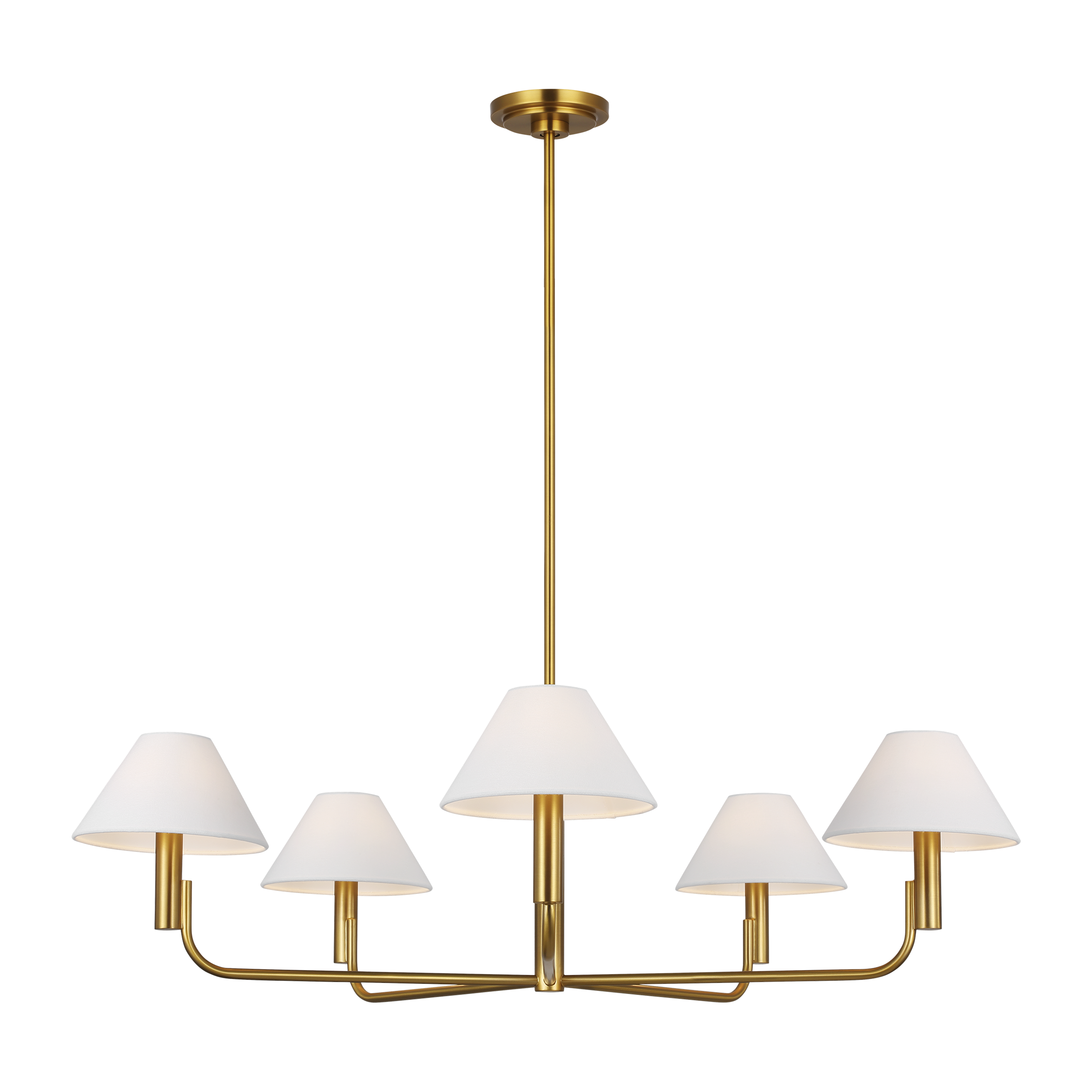 Colfax Large Chandelier Burnished Brass