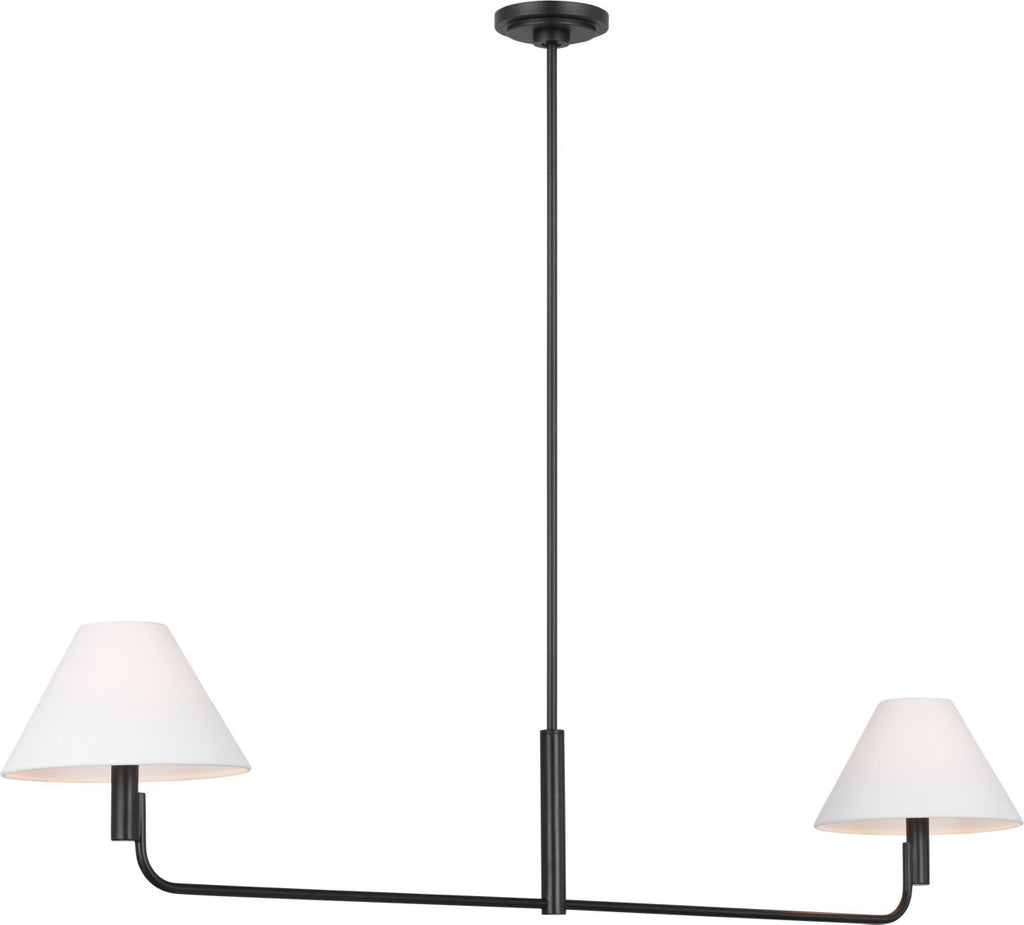 Colfax Medium Linear Chandelier Aged Iron
