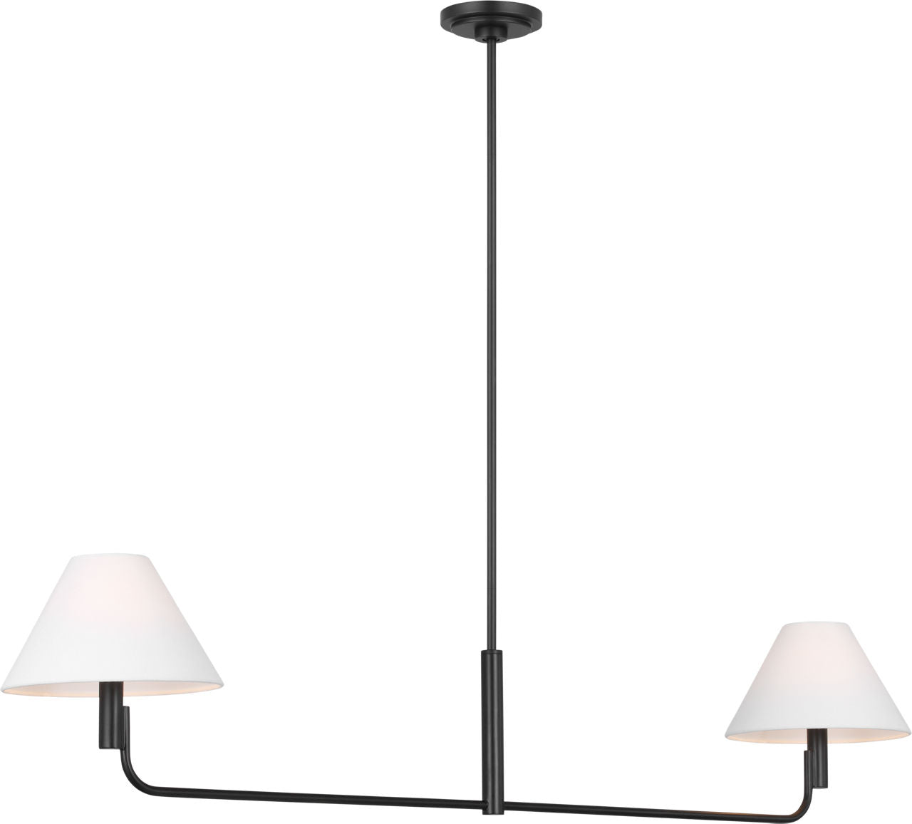 Colfax Medium Linear Chandelier Aged Iron