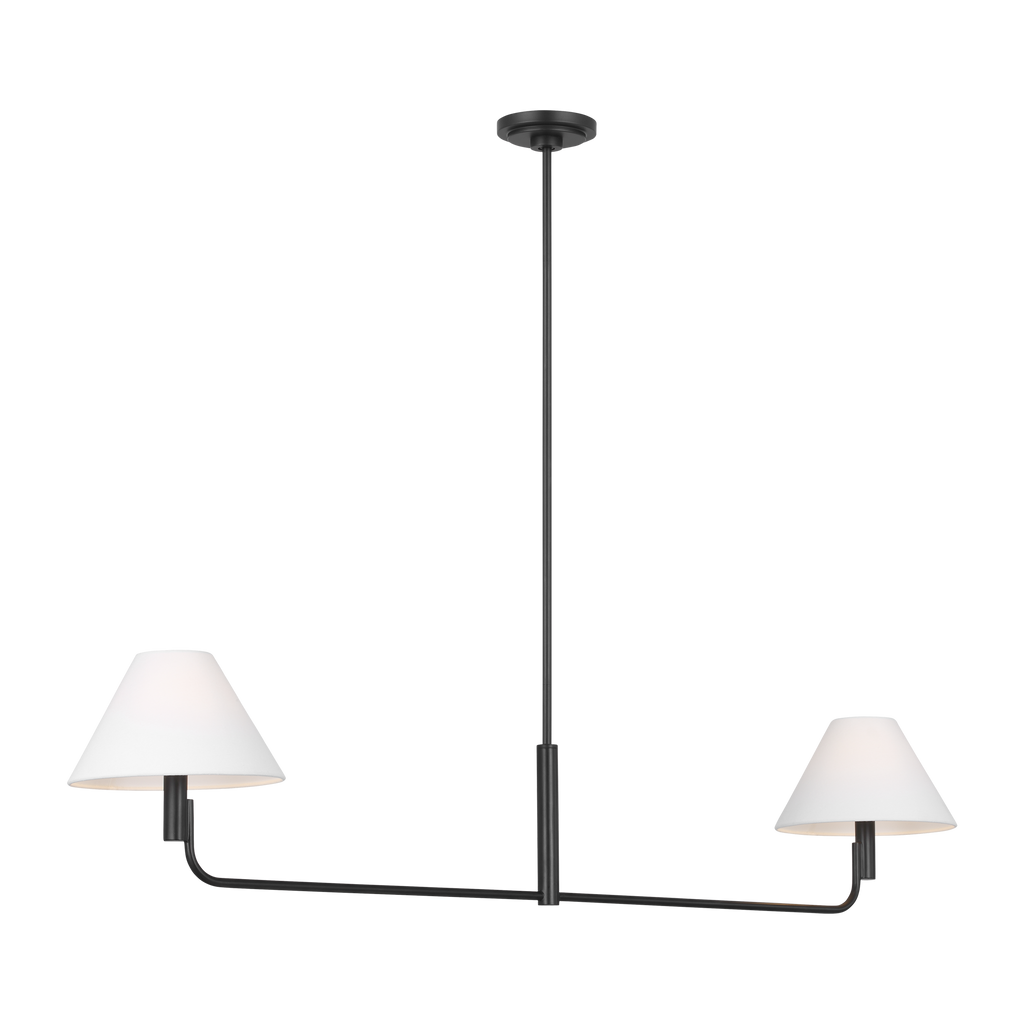 Colfax Medium Linear Chandelier Aged Iron