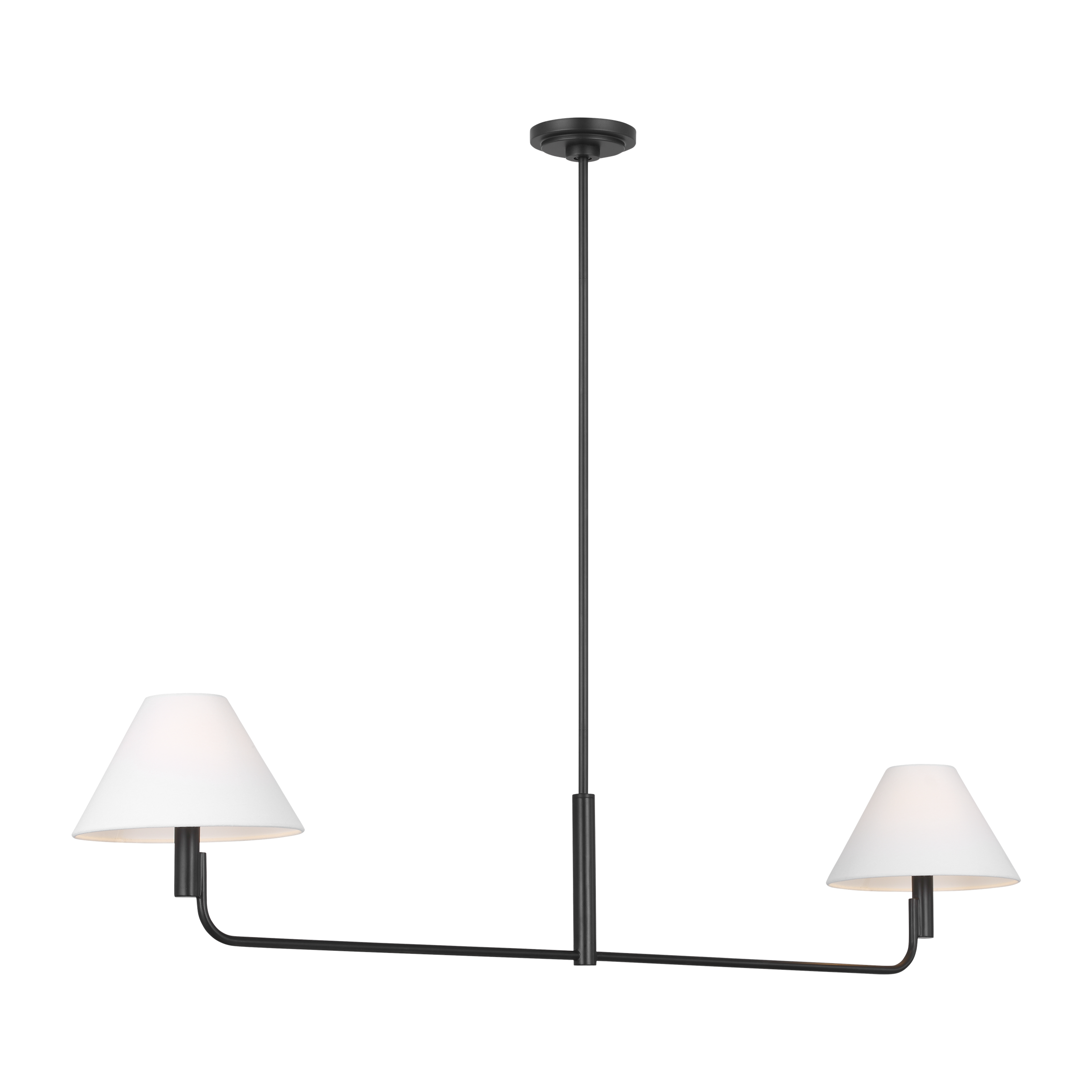 Colfax Medium Linear Chandelier Aged Iron