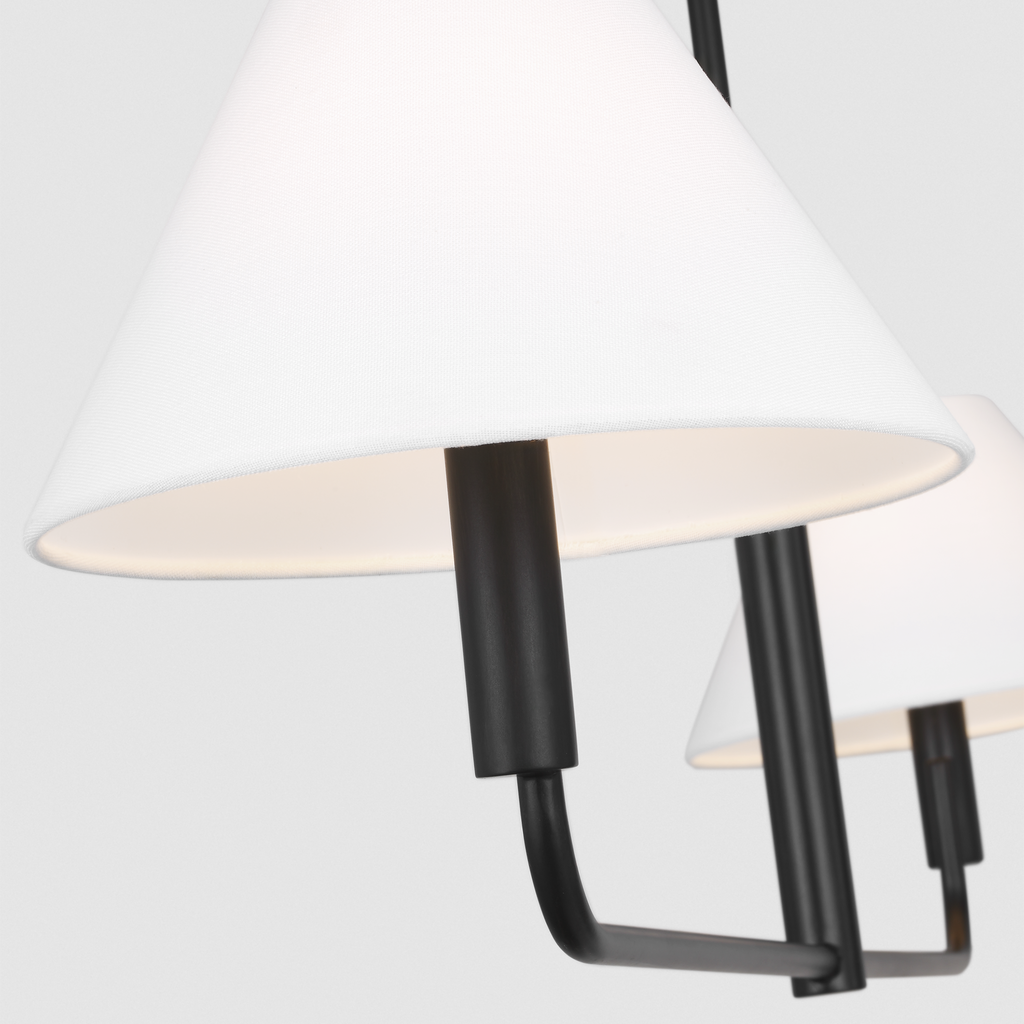 Colfax Medium Linear Chandelier Aged Iron