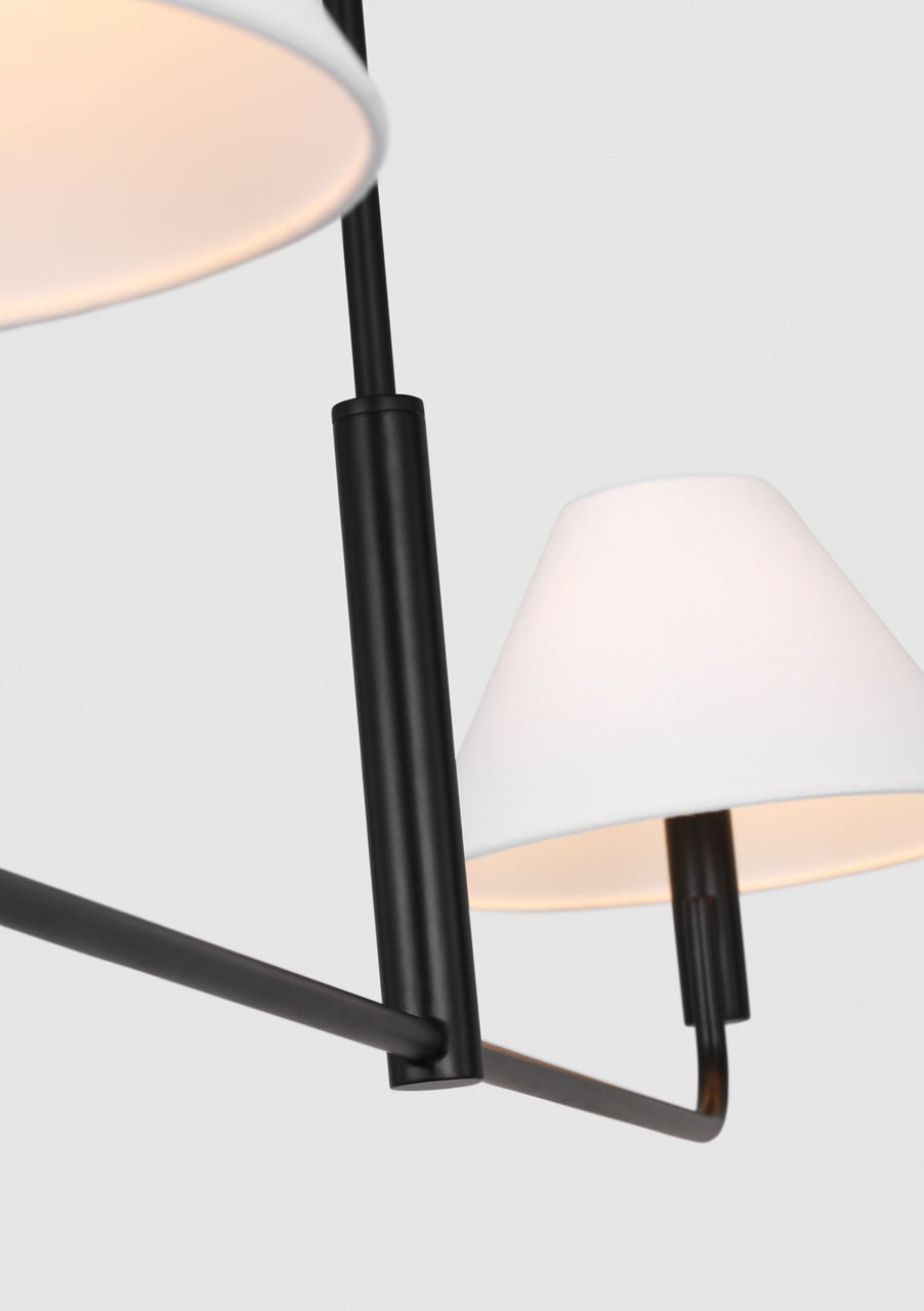 Colfax Medium Linear Chandelier Aged Iron