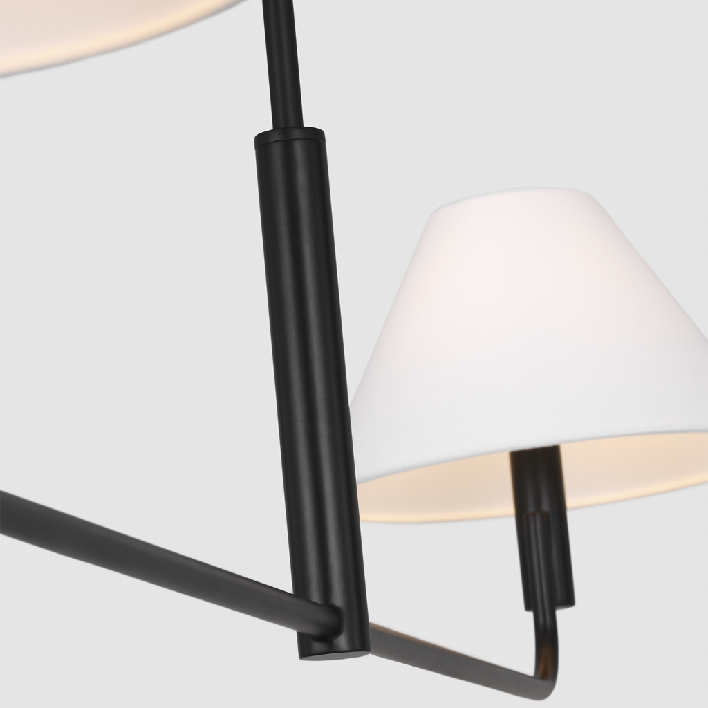 Colfax Medium Linear Chandelier Aged Iron