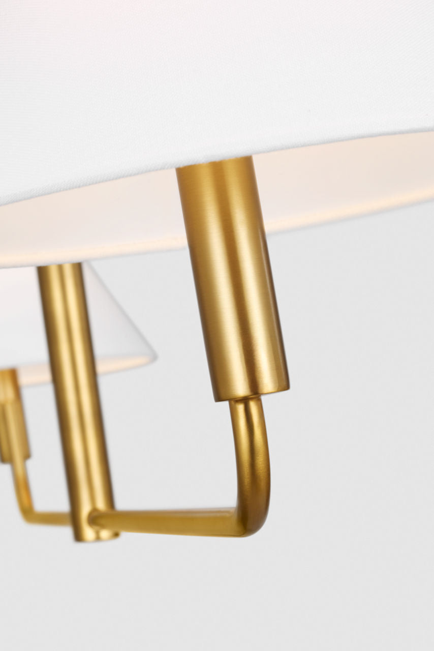 Colfax Medium Linear Chandelier Burnished Brass