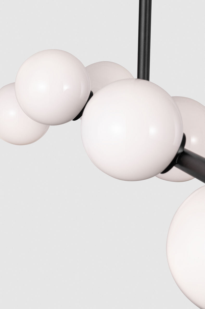 Altair Large Linear Chandelier Aged Iron