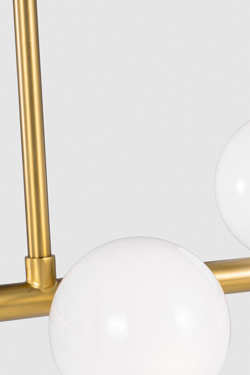 Altair Large Linear Chandelier Burnished Brass