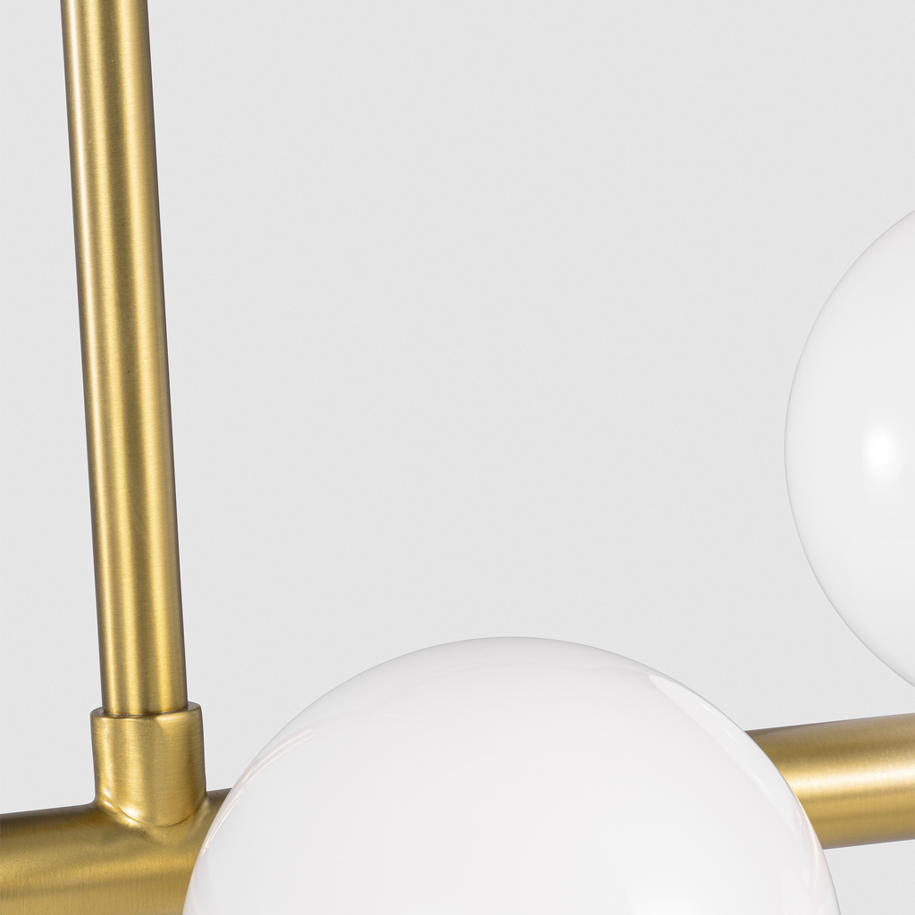 Altair Large Linear Chandelier Burnished Brass