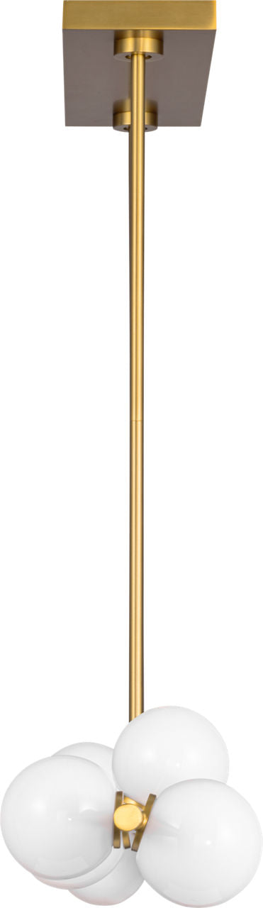 Altair Large Linear Chandelier Burnished Brass